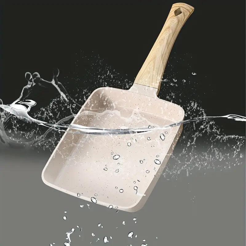 Square Ceramic Frying Pan, Durable Stone Frying Pan, Wooden Handle Square Frying Pan, Omelette Non Stick Fry Egg Kitchen Breakfast Maker, Square Thick Frying Tool, Anti Slip Tamagoyaki Pan, Square Egg Pan, Daily Cookware Gadget, Home Kitchen Items Square Ceramic Frying Pan, Durable Stone Frying Pan, Wooden Handle Square Frying Pan, Omelette Non Stick Fry Egg Kitchen Breakfast Maker, Square Thick Frying Tool, Anti Slip Tamagoyaki Pan, Square Egg Pan, Daily Cookware Gadget, Home Kitchen Items